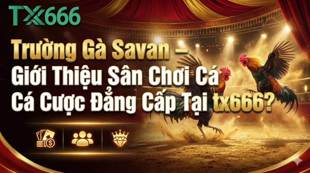 Trường Gà Savan – Giới Thiệu Sân Chơi Cá Cược Đẳng Cấp Tại tx666
