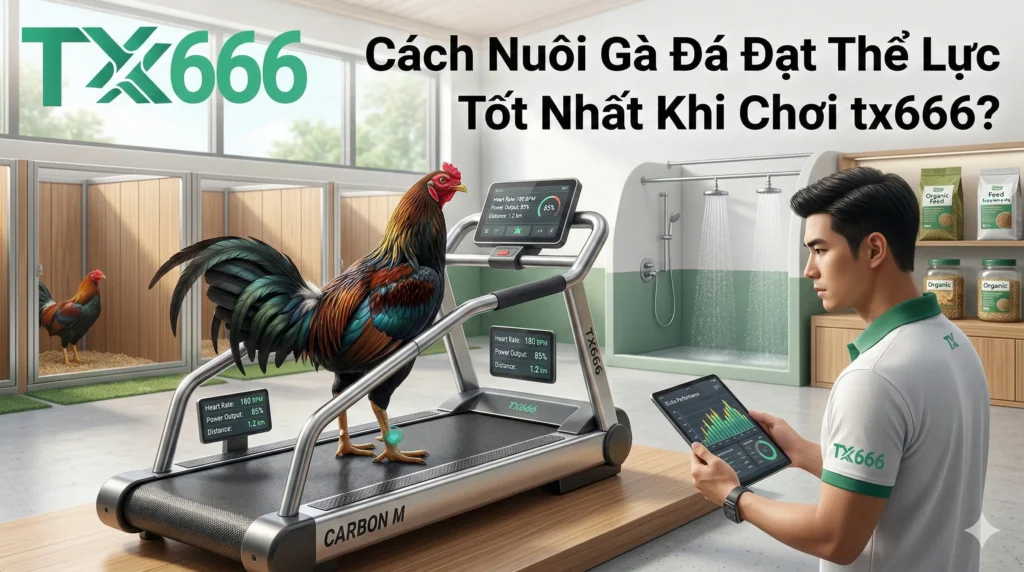 Cách Nuôi Gà Đá Đạt Thể Lực Tốt Nhất Khi Chơi tx666