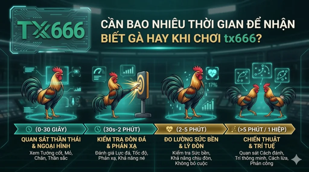 Cần Bao Nhiêu Thời Gian Để Nhận Biết Gà Hay Khi Chơi tx666?