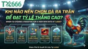 Khi Nào Nên Chọn Gà Ra Trận Để Đạt Tỷ Lệ Thắng Cao Tại tx666?