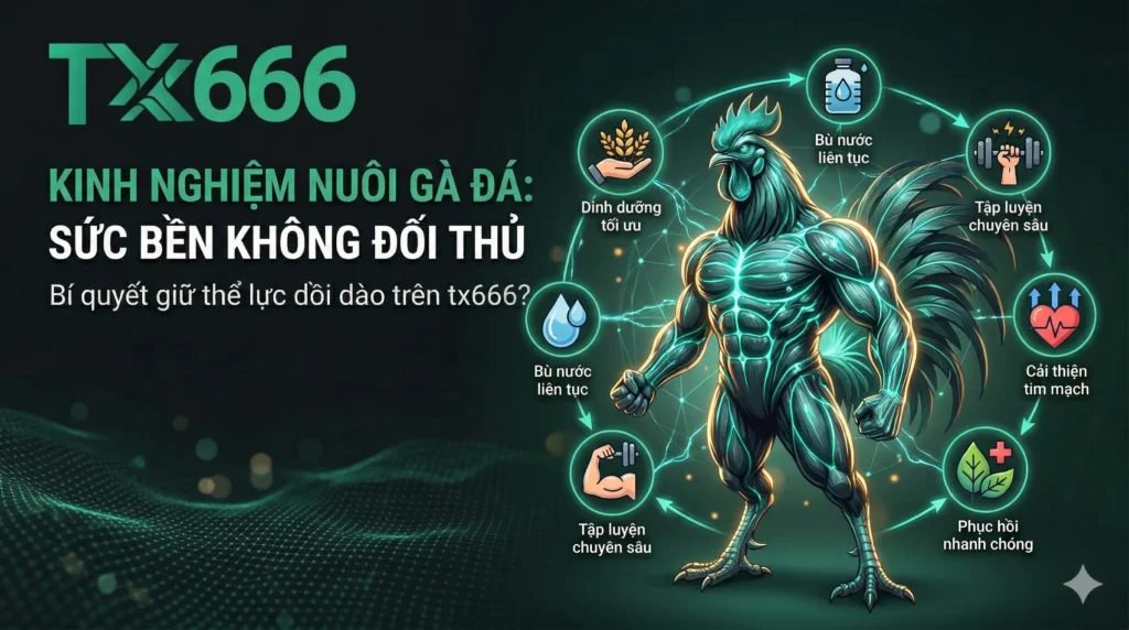 Kinh Nghiệm Nuôi Gà Đá Không Bị Xuống Sức Khi Chơi tx666