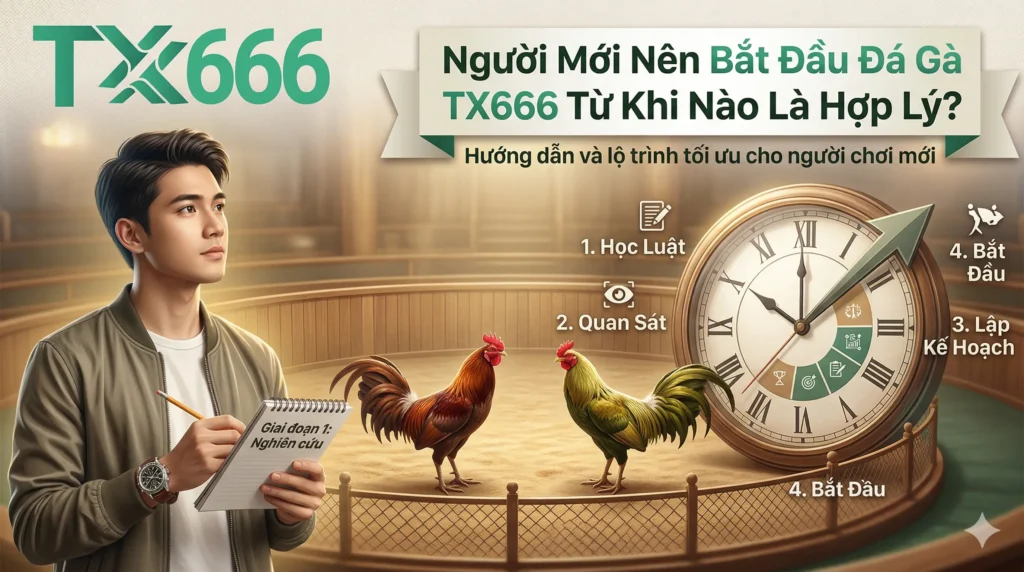 Người Mới Nên Bắt Đầu Đá Gà tx666 Từ Khi Nào Là Hợp Lý?