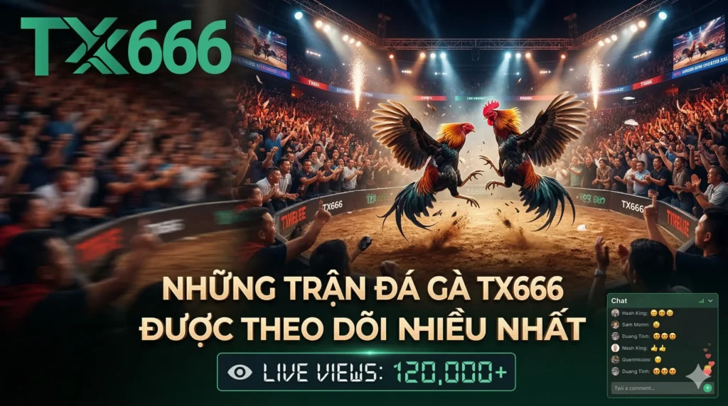 Những Trận Đá Gà tx666 Được Người Chơi Theo Dõi Nhiều Nhất