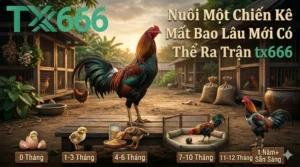 Nuôi Một Chiến Kê Mất Bao Lâu Mới Có Thể Ra Trận tx666?