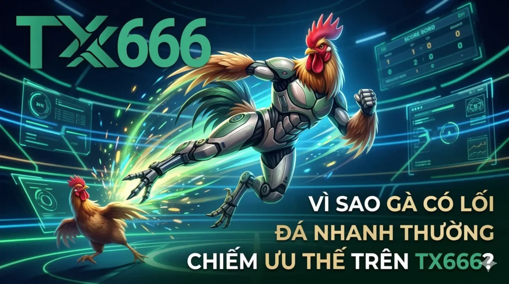 Vì Sao Gà Có Lối Đá Nhanh Thường Chiếm Ưu Thế Trên tx666?
