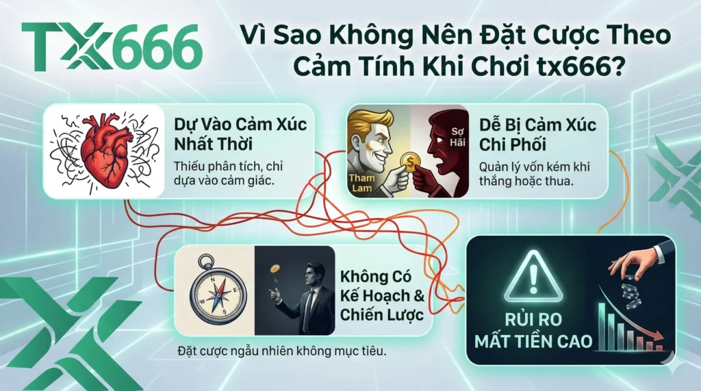 Vì Sao Không Nên Đặt Cược Theo Cảm Tính Khi Chơi tx666?