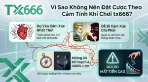 Vì Sao Không Nên Đặt Cược Theo Cảm Tính Khi Chơi tx666?